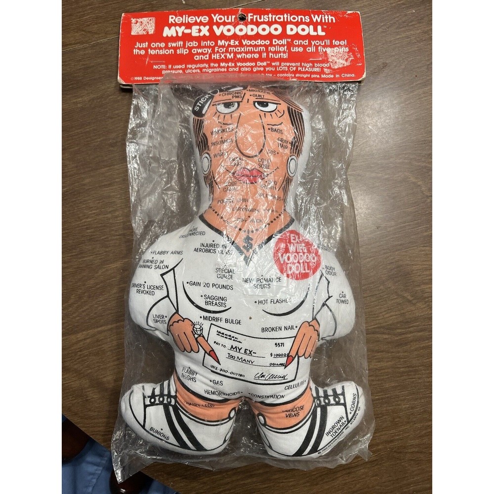 Vintage Ex Wife Voodoo Doll Perfect For Gag Gifts Or Divorce Parties